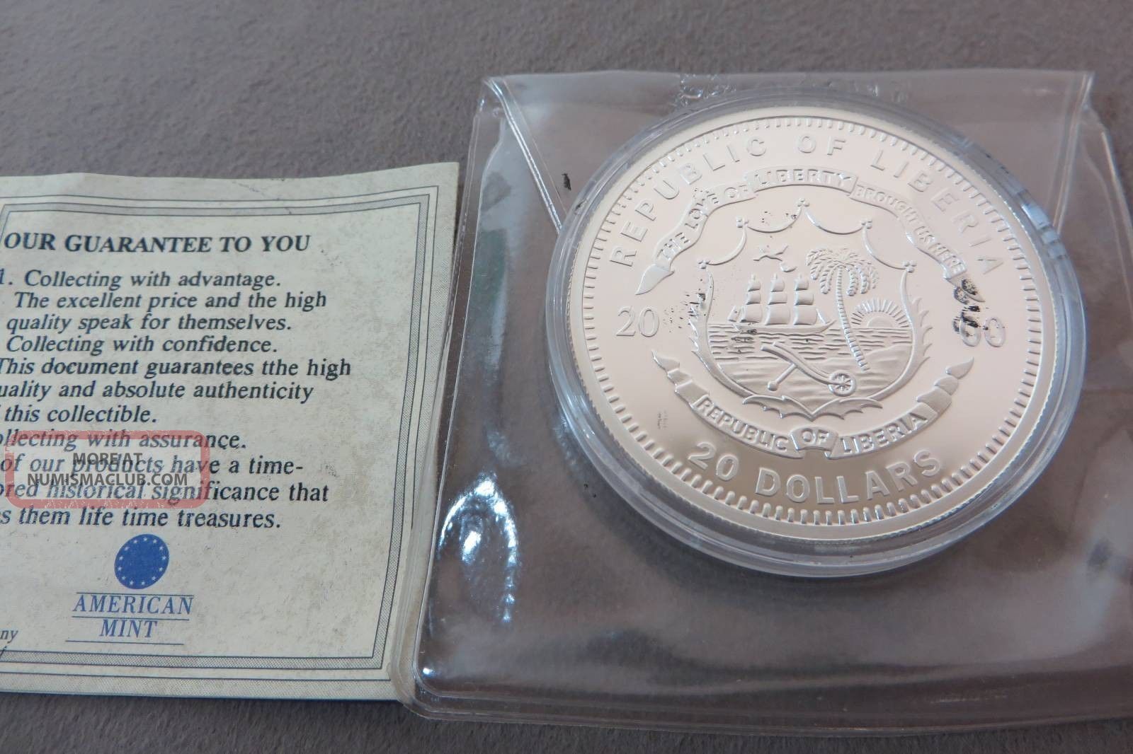 declaration of independence coin republic of liberia