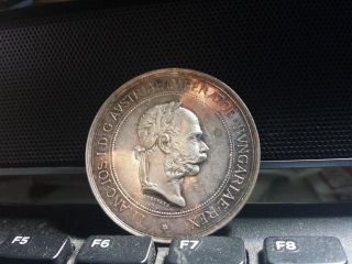1848 - 1916 Austria Franz Joseph I Silver Medal,  Proof.  17.  2 Grams/40 Mm photo
