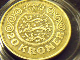 Denmark 20 Kroner,  1990 - Great Coin - photo