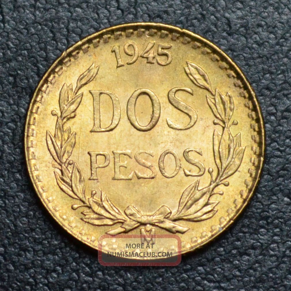 1945 dos pesos coin