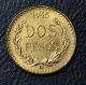 1945 Mexico Dos Pesos Gold Coin 0.  0482 Troy Ounce - 6c97 Coins: World photo 2