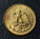 1945 Mexico Dos Pesos Gold Coin 0.  0482 Troy Ounce - 6c97 Coins: World photo 3