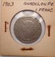 1903 Guadeloupe 1 Franc North & Central America photo 2