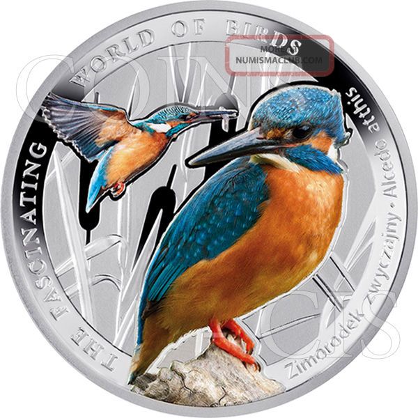Niue 2014 1$ Kingfisher The Fascinating World Of Birds Proof Silver Coin Australia & Oceania photo
