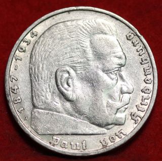 1936 - A Germany 5 Mark Silver Foreign Coin S/h photo
