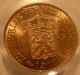 Netherlands 1912 Gold 10 Gulden Pcgs Ms - 66 Coins: World photo 2