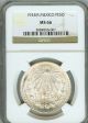 Mexico 1933 - M Silver Peso Ngc Ms66 Mexico photo 1