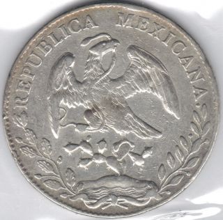 Tmm 1894 As Mexico Uncertified Silver 8 Reales 2nd Republic Ef photo