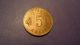 Iceland 1963,  Five Aurar.  Red/brn Higher Grade Coin. Coins: World photo 2