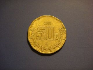 Mexico 50 Centavos,  2000 Coin photo