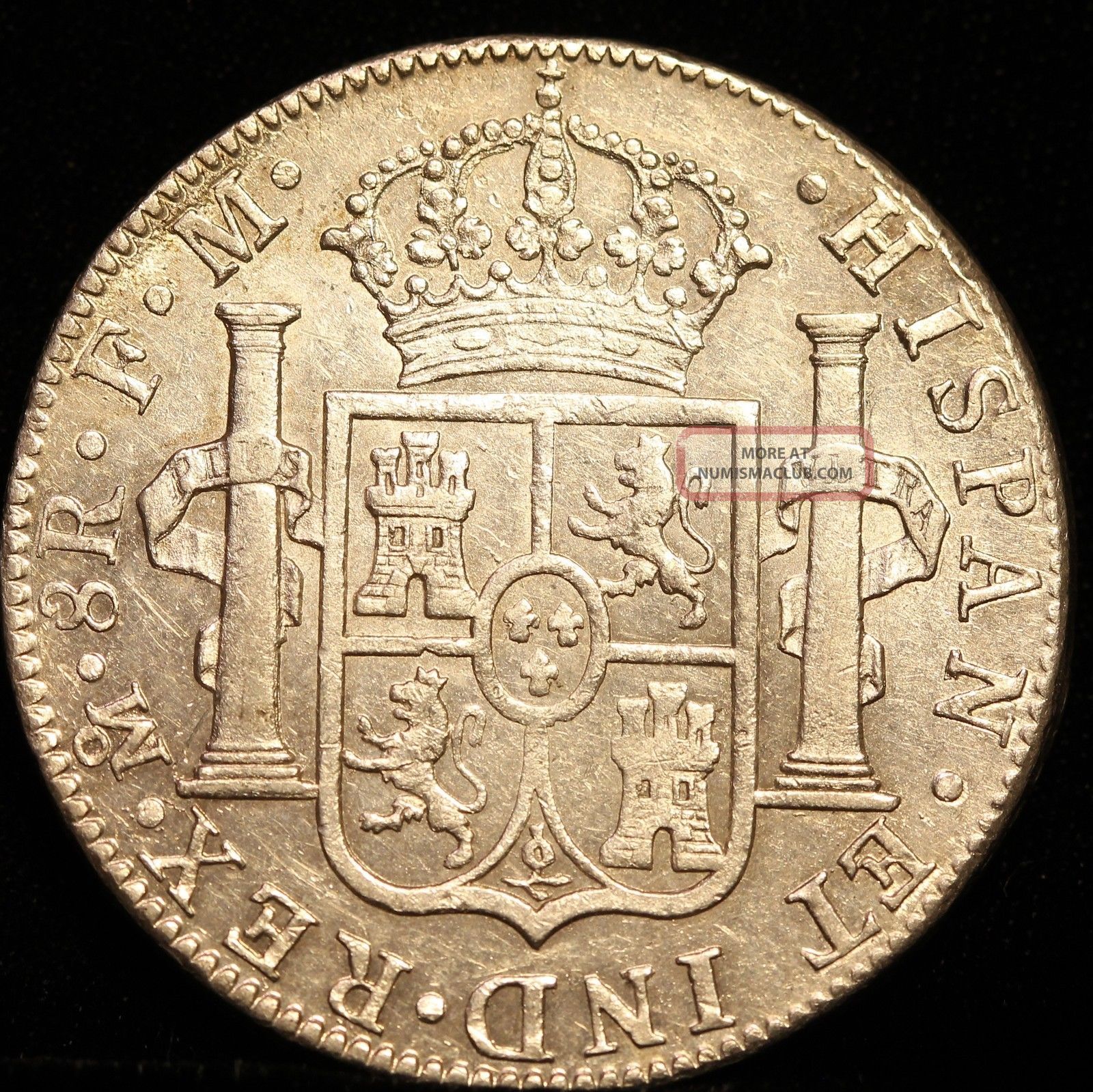 Spanish Colonial Silver 8 Reales 1790 Charles Iv Almost Uncirculated spanish-colonial-silver-8-reales-1790-charles-iv-almost-uncirculated