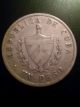 Un Peso 1915 Large Silver Coin Caribbean Star 1 Republica.  900 M Crown Us Dollar North & Central America photo 2