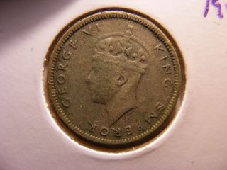 Seychelles Silver 25 Cents,  1944 photo