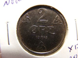 Norway 2 Ore,  1945,  Uncirculated And Struck On Clashed Dies photo