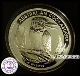 2012 Kookaburra 1 Oz Australian Silver Bullion.  999 Silver Coin Gem Quality photo