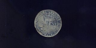 Tudor England; Silver 6 Pence Of Edward Vi Struck 1551 - 53 The Earliest 6 Pence photo