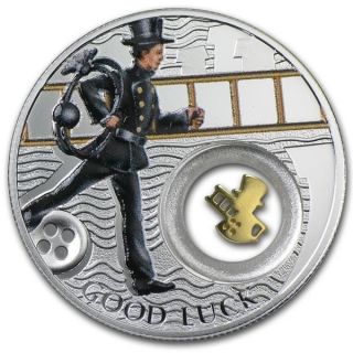 Niue 2014 1$ Symbols Of Luck Series Chimney Sweep Proof Silver Coin Limit 3333 photo