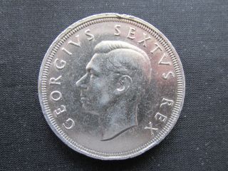 1948 South Africa 5 Shillings Km 31 Ef photo
