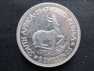 1947 South Africa 5 Shillings Km 31 Ef photo