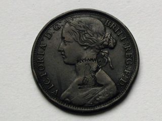 Uk (great Britain) 1862 One Penny (1d. ) Victoria Coin - Counterstamped Britannia photo