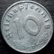 Ww2 German 1940 - D 10rp Reichspfennig 3rd Reich Zinc Nazi Coin Germany photo 1