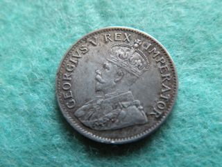 1927 South Africa,  Grorge V,  Three (3) Pence,  Silver - Type Coin, photo