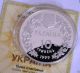 Aquila Rapax Steppe Eagle Ukraine 1999 Silver 1oz Proof 10 Uah Coin Fauna Km 90 Europe photo 1