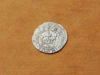 Hungary - Queen Maria (1382 - 1395 A.  D. ) Silver 1 Denar Coin photo