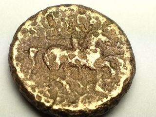 Ancient Greek Coin.  Alexanderthegreat.  Horseback Riddingca.  400 - 300 Bc.  Chek.  Pics photo