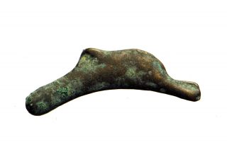 38: Black Sea :olbia,  Sarmaia - Cast Bronze Dolphin Money : 5th - 4th Cent Bc photo