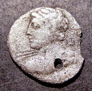 Ancient Roman Republic Coin,  Silver Denarius W/ Minerva In Quadriga,  84 Bc photo