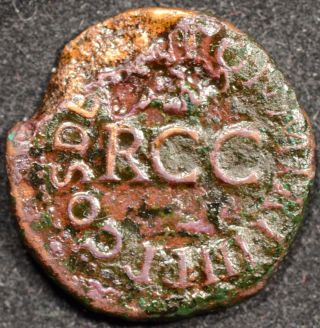 Roman Empire Caligula 37 - 41 Ad Bronze Quadrans 19 Mm photo