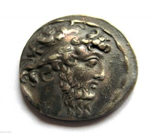 130 B.  C Ancient Greece Macedon Demetrios Ii Nicator Ar Silver Tetra - Drachma Coin photo