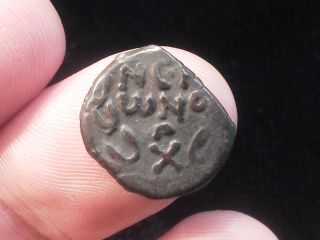 Sharp Coin Of Porcius Festus Procurator Of Judaea Under Nero,  59 - 62 Ad,  Prutah photo
