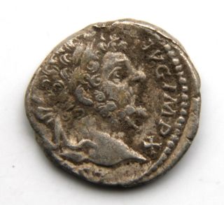 Roman Silver Denarius Of Septimius Severus 193 - 211 Ad Ad Rev: Annona photo