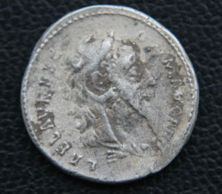 Roman Silver Denarius Of Commodus 177 - 192 Ad Ad Rev: Club,  Bow And Bowcase photo