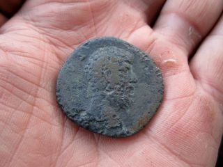 Uk Found Lucius Verus Bronze Sestertius Roman Coin (r,  A) photo