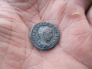 Uk Found Severus Alexander Silver Denarius Roman Coin (r,  A) photo