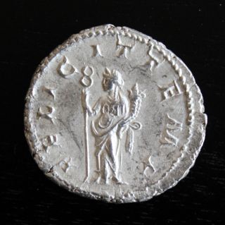 238 - 244 Ad Gordian Iii Ar Double Denarius Au/ms Silver Roman Antoniniani 387821 photo