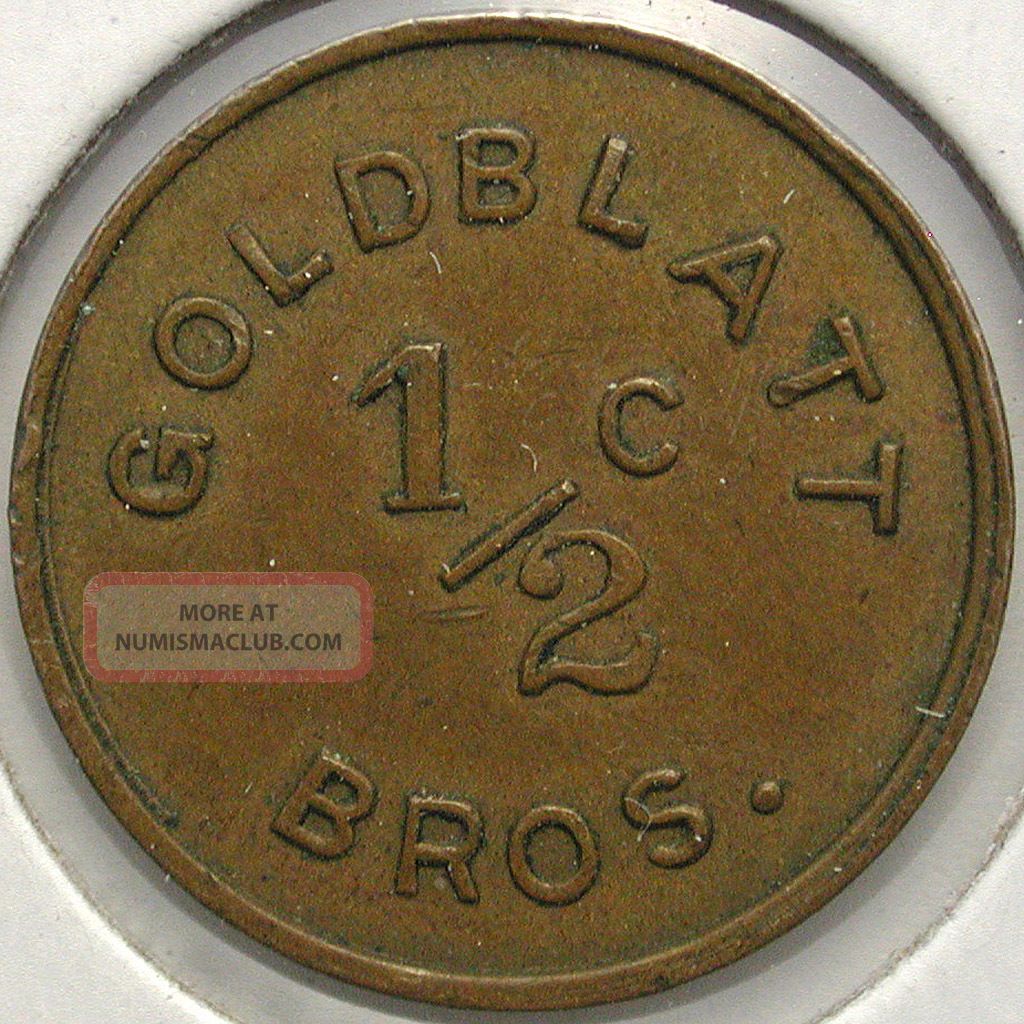 Goldblatt Brothers, Chicago, Illinois 1/2 - Cent Trade Token