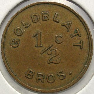 Goldblatt Brothers,  Chicago,  Illinois 1/2 - Cent Trade Token photo