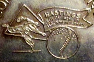 1959 - 61 Hastings Ne.  Site Of American Legion World Series Baseball Pitcher Medal photo