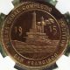 1915 Panama - Pacific Medal - Ngc Ms63,  Hk416,  Ppie,  San Francisco Token,  Ship Exonumia photo 1