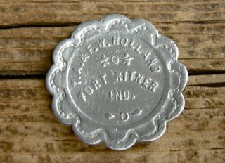 1900 Fort Ritner Indiana In (tiny Rr Guthrie Lawrence Co) Holland Merchant Token photo