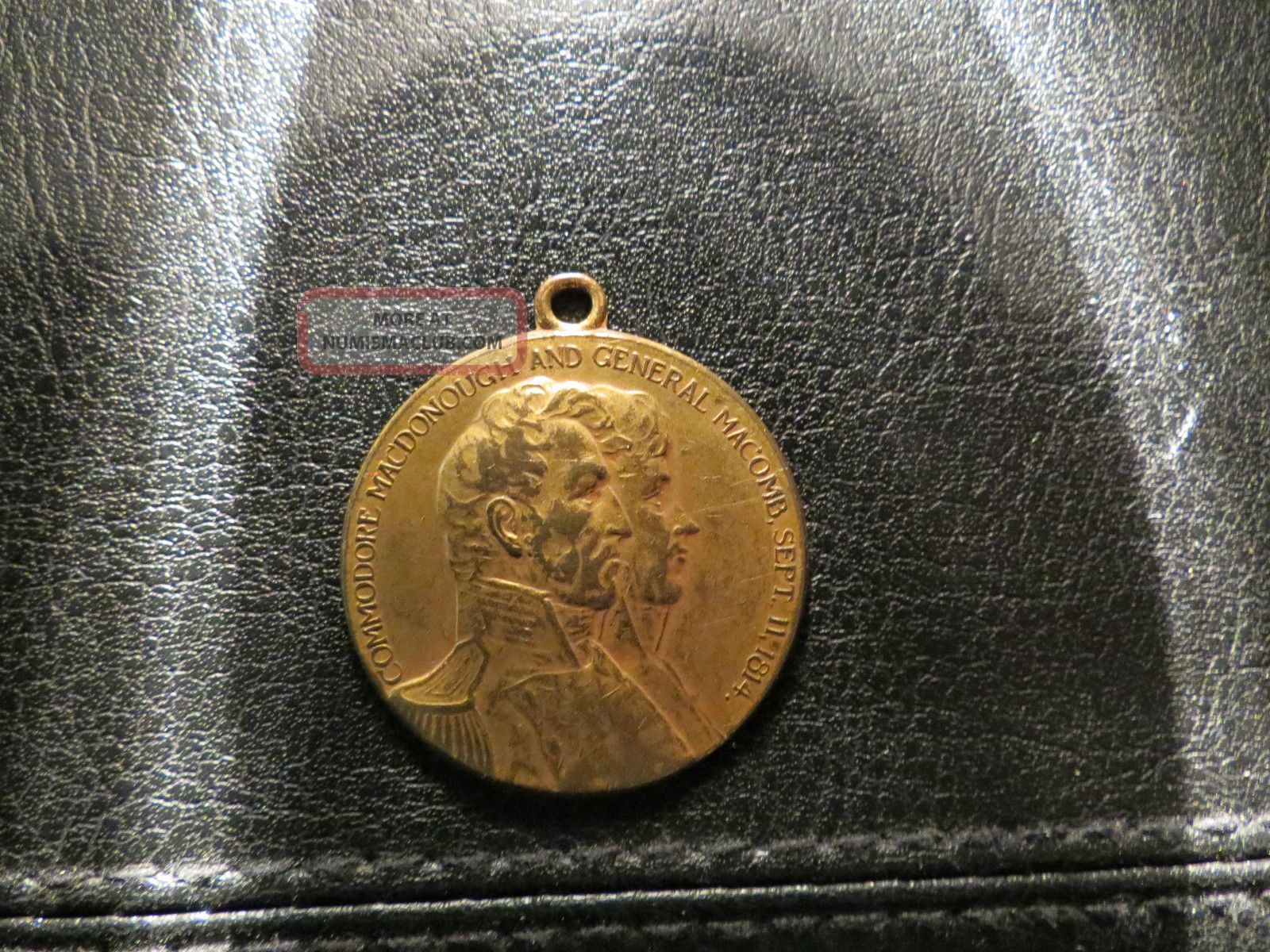 Historic 1914 Battle Of Plattsburgh Centenary Medal Exonumia photo