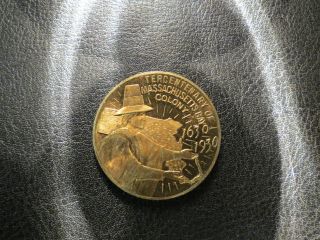 Lustrous 1930 Tercentenary Of Massachusetts Bay Colony Medal photo