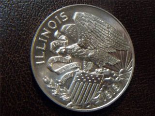 Illinois Statehood Sesquicentennial,  With Eagle And Capital photo