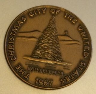 Christmas City Of The United States Bethlehem Pa Coin Club Coin Medal photo
