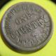 1863 Broas Pie Bakers Ny One Country Civil War Token Shattered Die Fny630m - 6ao Exonumia photo 1