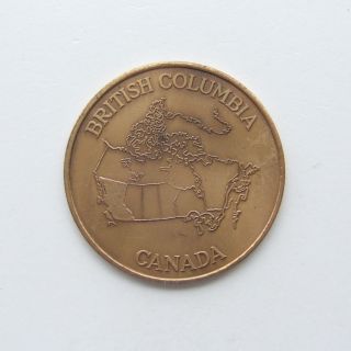 Lp Canada / British Columbia Medal Or Trade Token (canada British Columbia Map) photo